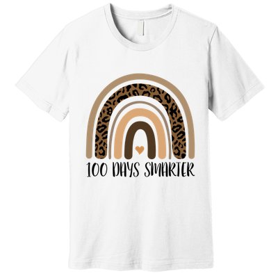 100 Days Smarter 100th Day Of School Premium T-Shirt