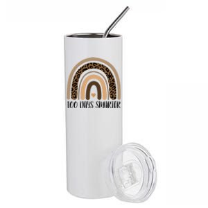 100 Days Smarter 100th Day Of School Stainless Steel Tumbler