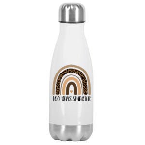 100 Days Smarter 100th Day Of School Stainless Steel Insulated Water Bottle