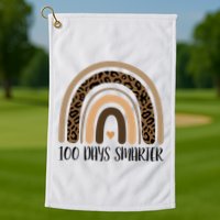 100 Days Smarter 100th Day Of School Golf Towel