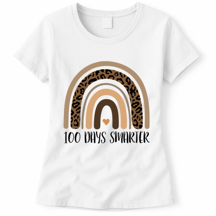 100 Days Smarter 100th Day Of School Womens T-Shirt