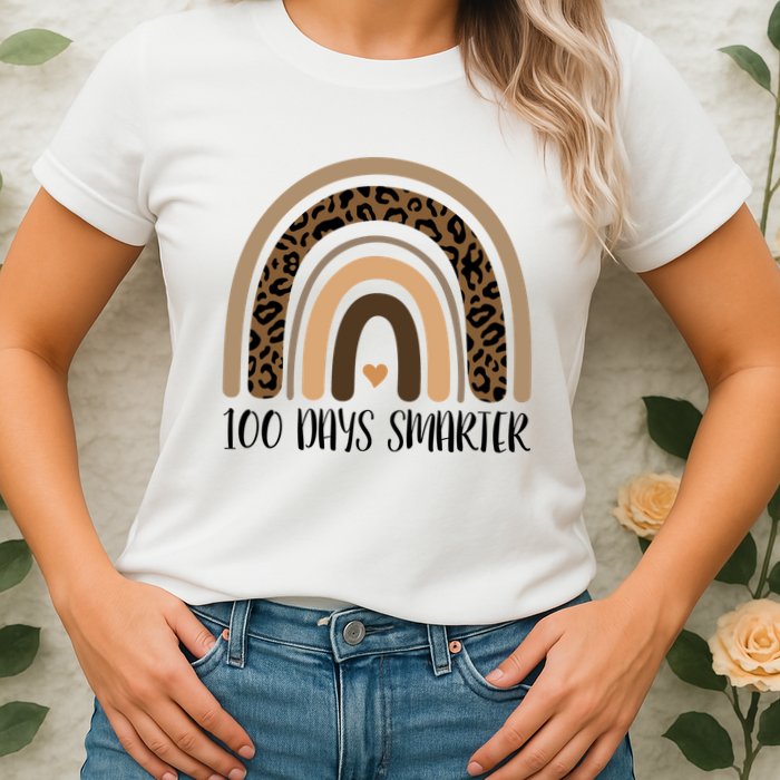 100 Days Smarter 100th Day Of School Womens T-Shirt