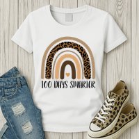 100 Days Smarter 100th Day Of School Womens T-Shirt