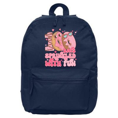 100 Days Sprinkled With Fun Donuts 16 in Basic Backpack