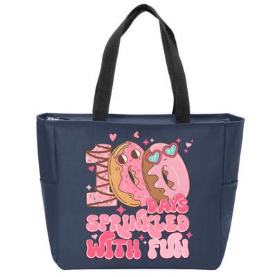 100 Days Sprinkled With Fun Donuts Zip Tote Bag