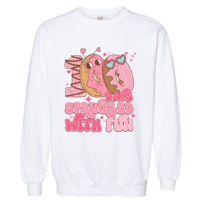 100 Days Sprinkled With Fun Donuts Garment-Dyed Sweatshirt