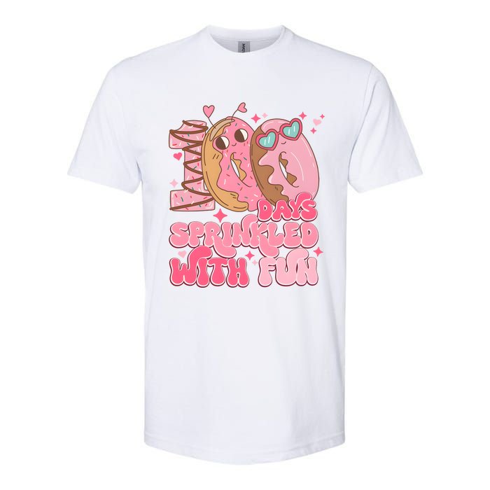 100 Days Sprinkled With Fun Donuts Softstyle CVC T-Shirt