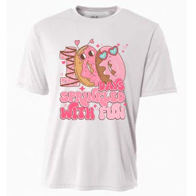 100 Days Sprinkled With Fun Donuts Cooling Performance Crew T-Shirt