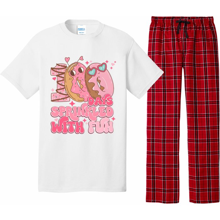 100 Days Sprinkled With Fun Donuts Pajama Set