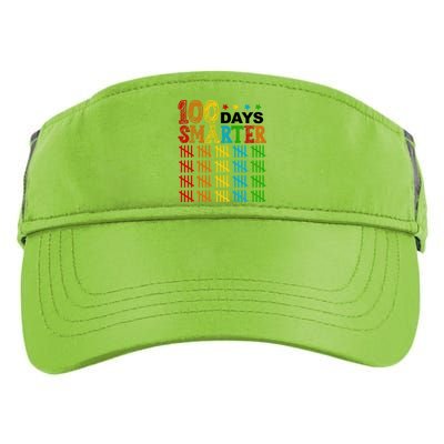 100 Days Smarter Cute Funny 100th Day Of School Adult Drive Performance Visor