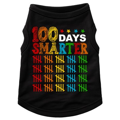 100 Days Smarter Cute Funny 100th Day Of School Doggie Tank