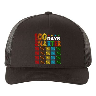 100 Days Smarter Cute Funny 100th Day Of School Yupoong Adult 5-Panel Trucker Hat