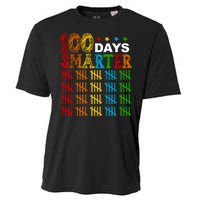 100 Days Smarter Cute Funny 100th Day Of School Cooling Performance Crew T-Shirt