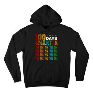 100 Days Smarter Cute Funny 100th Day Of School Hoodie