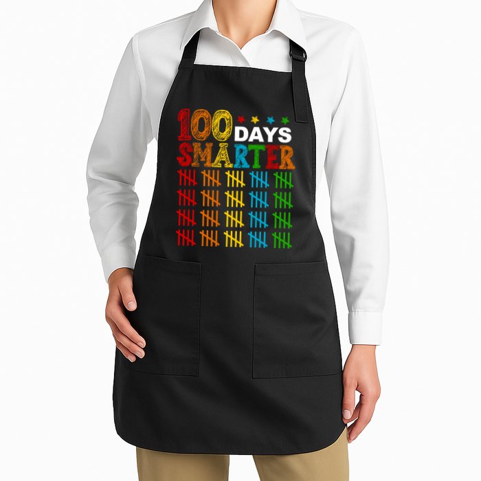 100 Days Smarter Cute Funny 100th Day Of School Apron