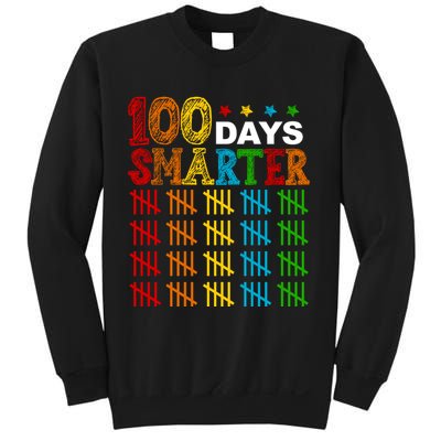 100 Days Smarter Cute Funny 100th Day Of School Sweatshirt