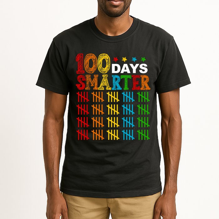100 Days Smarter Cute Funny 100th Day Of School Tall T-Shirt