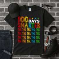 100 Days Smarter Cute Funny 100th Day Of School Tall T-Shirt