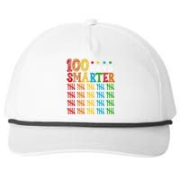 100 Days Smarter Cute Funny 100th Day Of School Snapback Five-Panel Rope Hat