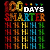 100 Days Smarter Cute Funny 100th Day Of School 7-Panel Snapback Hat