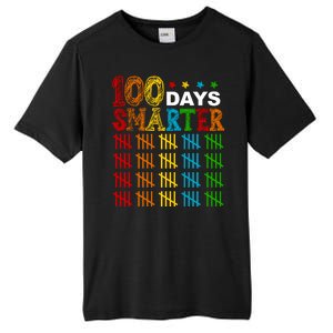 100 Days Smarter Cute Funny 100th Day Of School Tall Fusion ChromaSoft Performance T-Shirt