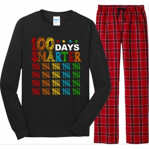 100 Days Smarter Cute Funny 100th Day Of School Long Sleeve Pajama Set