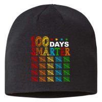 100 Days Smarter Cute Funny 100th Day Of School Sustainable Beanie