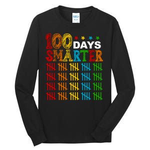 100 Days Smarter Cute Funny 100th Day Of School Tall Long Sleeve T-Shirt