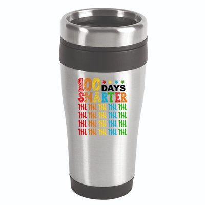 100 Days Smarter Cute Funny 100th Day Of School 16oz Travel Tumbler