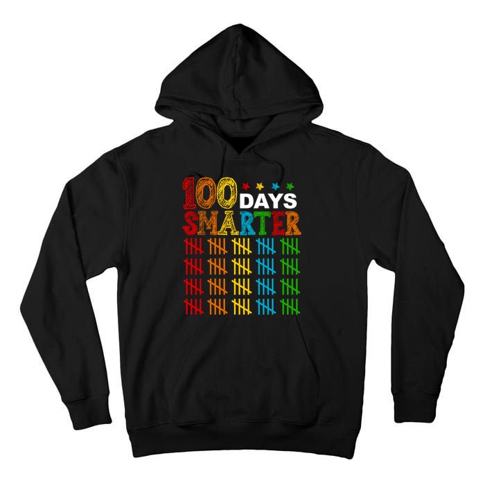 100 Days Smarter Cute Funny 100th Day Of School Tall Hoodie