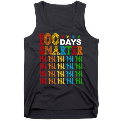 100 Days Smarter Cute Funny 100th Day Of School Tank Top