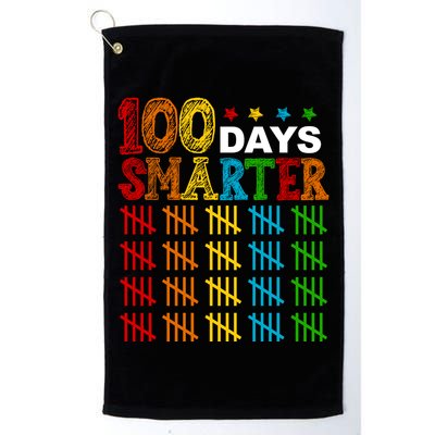 100 Days Smarter Cute Funny 100th Day Of School Golf Towel