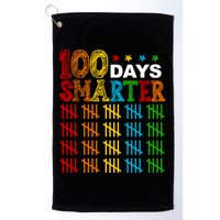 100 Days Smarter Cute Funny 100th Day Of School Golf Towel
