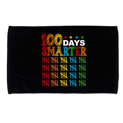 100 Days Smarter Cute Funny 100th Day Of School Microfiber Hand Towel