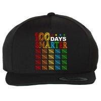 100 Days Smarter Cute Funny 100th Day Of School Wool Snapback Cap