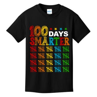 100 Days Smarter Cute Funny 100th Day Of School Kids T-Shirt
