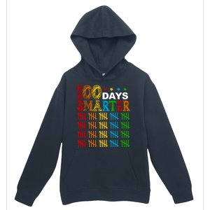 100 Days Smarter Cute Funny 100th Day Of School Urban Pullover Hoodie