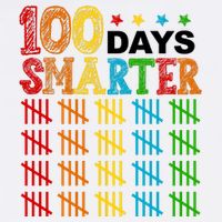 100 Days Smarter Cute Funny 100th Day Of School Garment-Dyed Sweatshirt