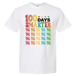 100 Days Smarter Cute Funny 100th Day Of School Garment-Dyed Heavyweight T-Shirt