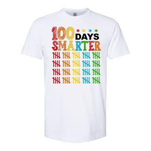 100 Days Smarter Cute Funny 100th Day Of School Softstyle CVC T-Shirt