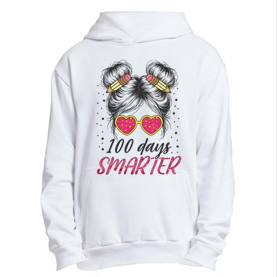 100 Days Smarter Messy Bun Girl Urban Pullover Hoodie