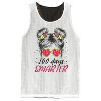 100 Days Smarter Messy Bun Girl Mesh Reversible Basketball Jersey Tank