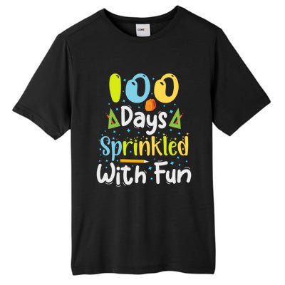 100 Days Sprinkled With Fun Funny 100 Days Of School Gift Tall Fusion ChromaSoft Performance T-Shirt