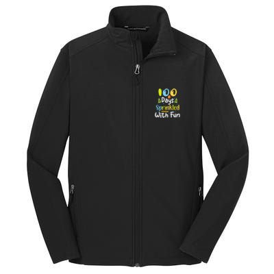 100 Days Sprinkled With Fun Funny 100 Days Of School Gift Core Soft Shell Jacket