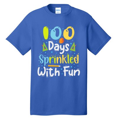 100 Days Sprinkled With Fun Funny 100 Days Of School Gift Tall T-Shirt