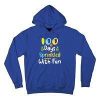 100 Days Sprinkled With Fun Funny 100 Days Of School Gift Tall Hoodie