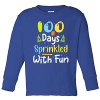 100 Days Sprinkled With Fun Funny 100 Days Of School Gift Toddler Long Sleeve Shirt