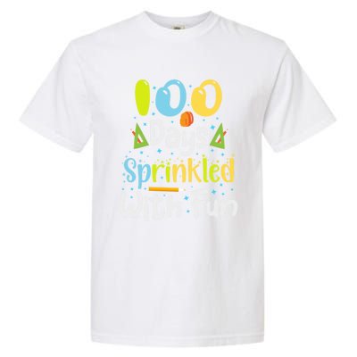 100 Days Sprinkled With Fun Funny 100 Days Of School Gift Garment-Dyed Heavyweight T-Shirt