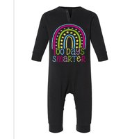 100 Days Smarter Cute Colorful Rainbow Infant Fleece One Piece