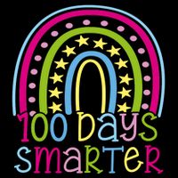 100 Days Smarter Cute Colorful Rainbow Sweatshirt
